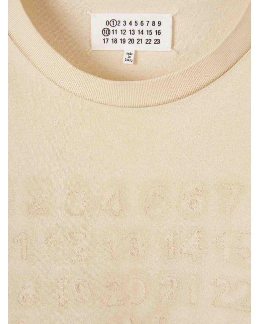 T-Shirt Collo Rotondo di Maison Margiela in White da Uomo