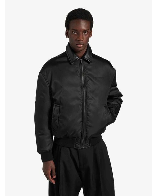 Balenciaga Black Cocoon Bomber Jackets for men