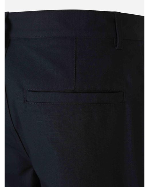 Balenciaga Blue Wide Leg Pants Cargo for men