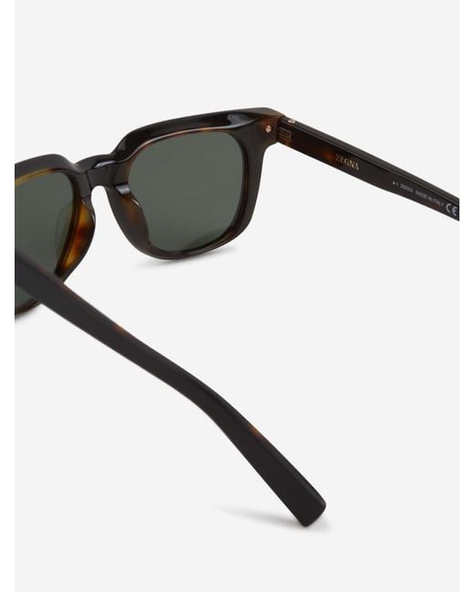 Gafas De Sol Redondas Zegna de hombre de color Gray