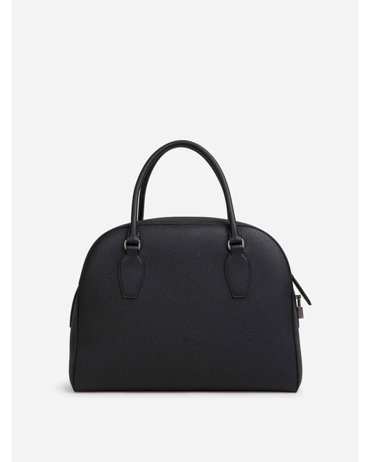 The Row Black Indian Bowling Bag