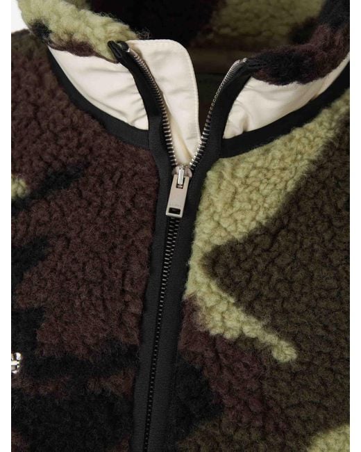 Rhude Black Logo Fleece Jacket for men