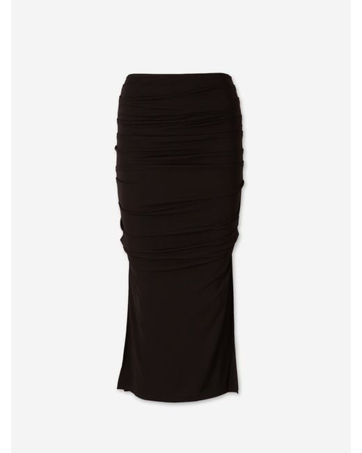 Cult Gaia Black Dany Midi Skirt
