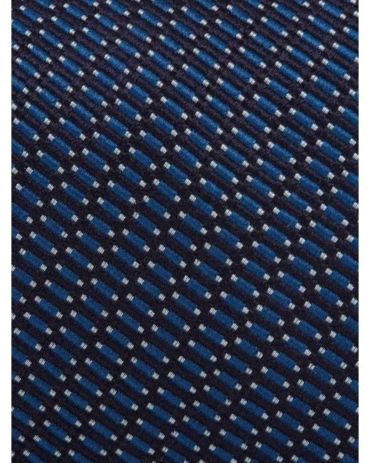 Brioni Blue Textured Tie for men