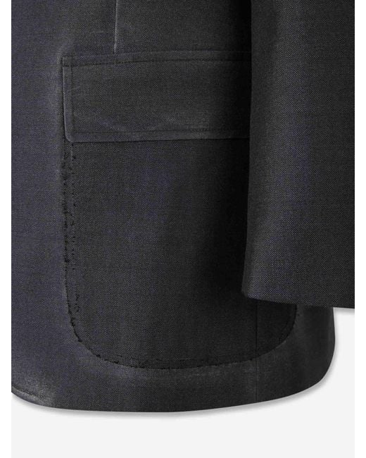 Americana Recta Work-In-Progress Maison Margiela de hombre de color Black