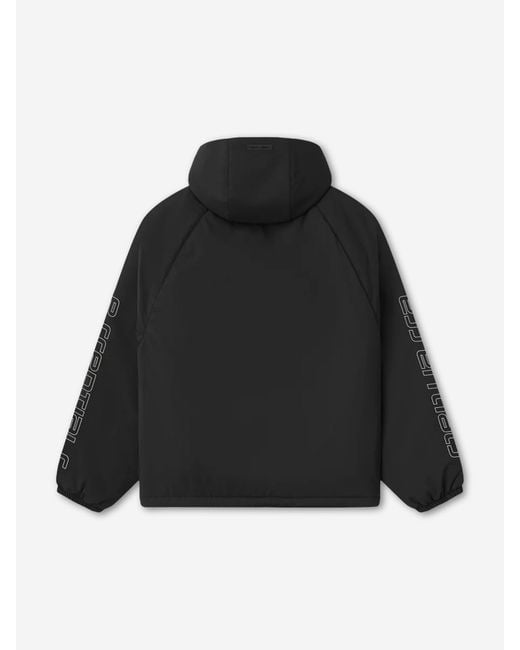 Fear Of God Black Technical Jacket With Hood for men