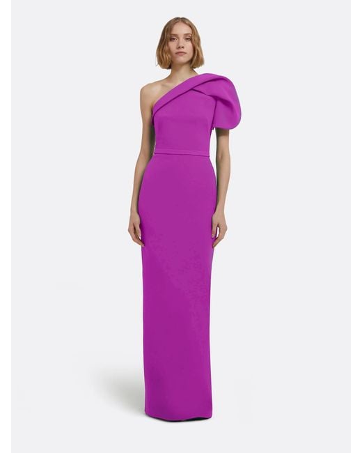 Safiyaa Purple Millie Maxi Dress