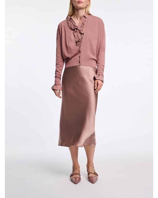 Cárdigan Refined Essentials Dorothee Schumacher de color Pink
