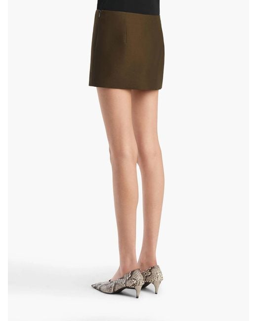 Khaite Natural Jett Mini Skirt