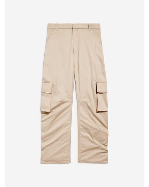 Balenciaga Natural Cargo Straight Trousers