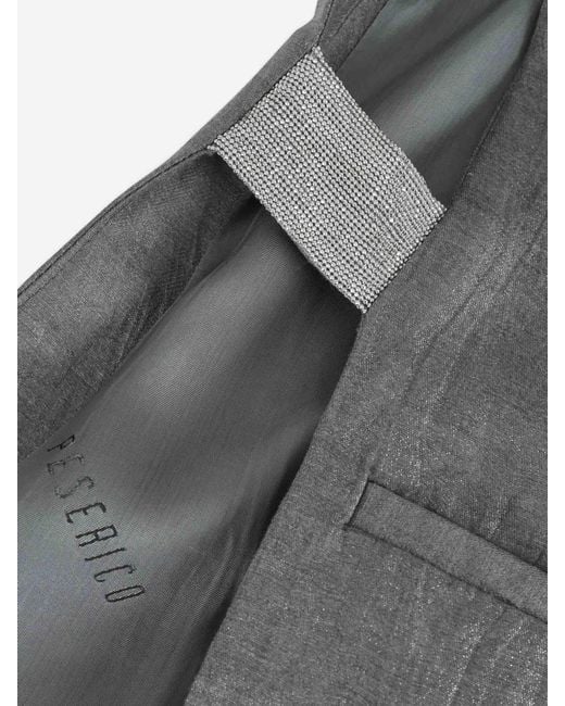 Chaleco Recto Peserico de color Gray