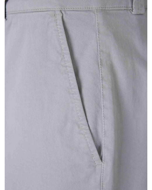 Peserico Gray Wide Straight Trousers