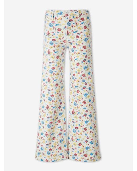 Mother White Jeans The Hustler Roller