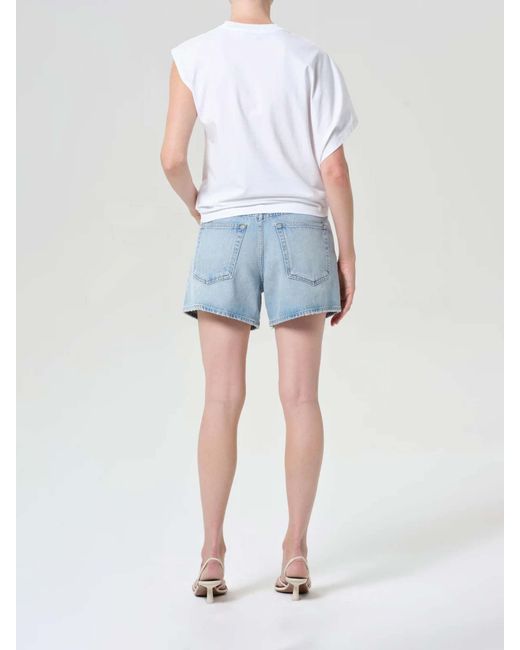 Agolde Blue Shorts Leith