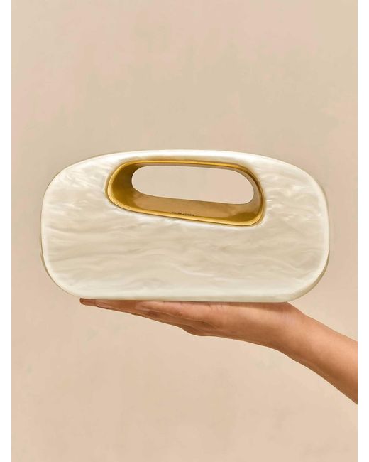 Cult Gaia Natural Clutch Amara