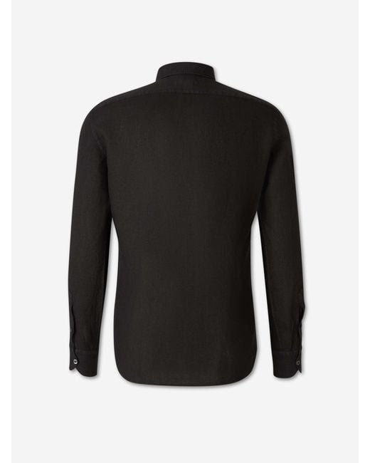 Santa Eulalia Black Long Sleeve Shirt for men