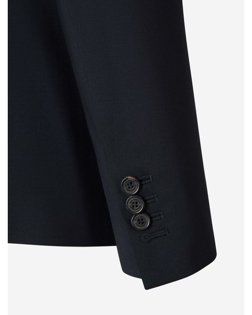 DSquared² Blue Plain Wool Suit for men