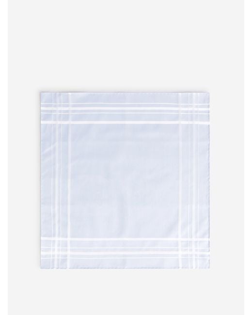 Simonnot Godard White Silk Handkerchief Pack for men