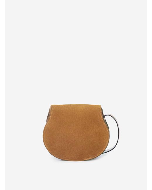 Borsa A Tracolla Marcie Saddle di Chloé in Natural