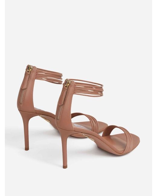 Aquazzura White Sway Sandal 85