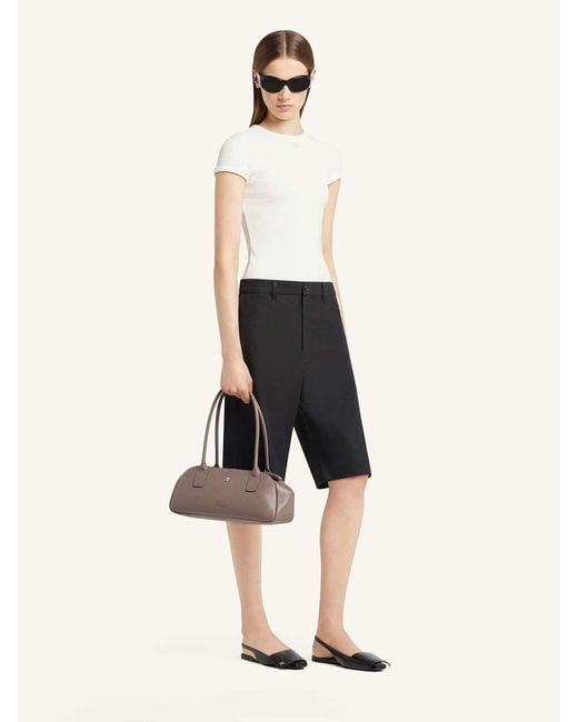 Courreges White Medium Strip Bag