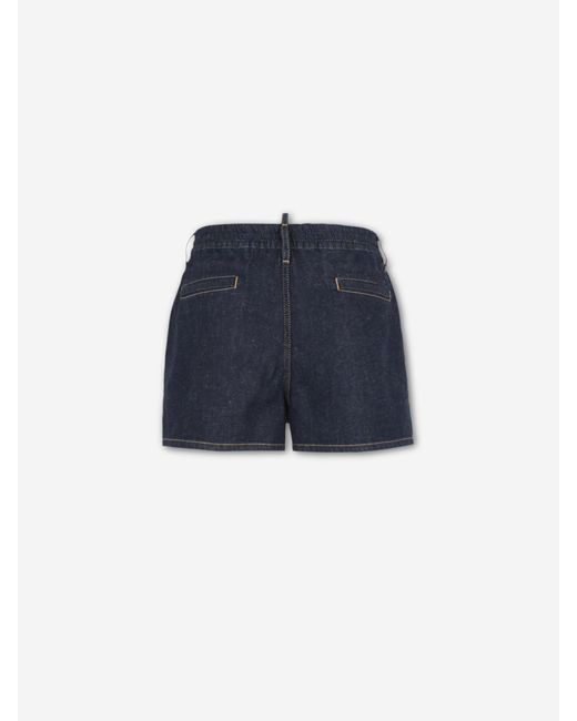 DSquared² Blue Denim Bermuda Shorts for men