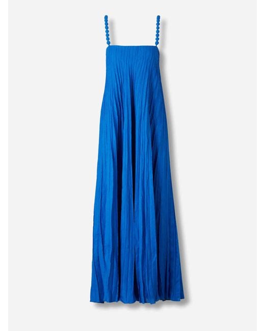 Robe Maxi Un Ritmo ANDRES OTALORA en coloris Blue