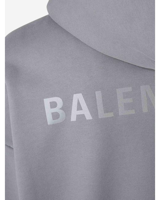 Sudadera Capucha Algodón Balenciaga de hombre de color Gray