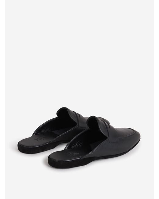 Santa Eulalia White Leather Slippers for men