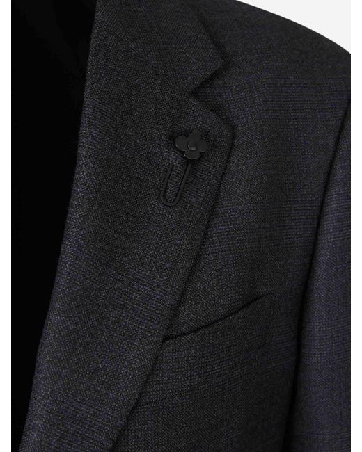 Lardini Blue Traje Cierre Recto for men