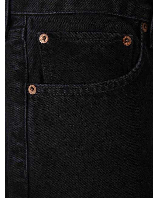Agolde Black Straight Jeans for men