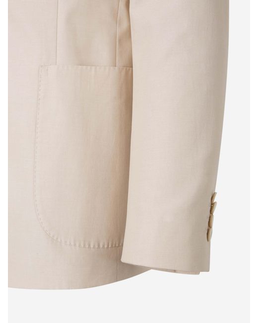 Lardini Natural Plain Cotton Suit for men