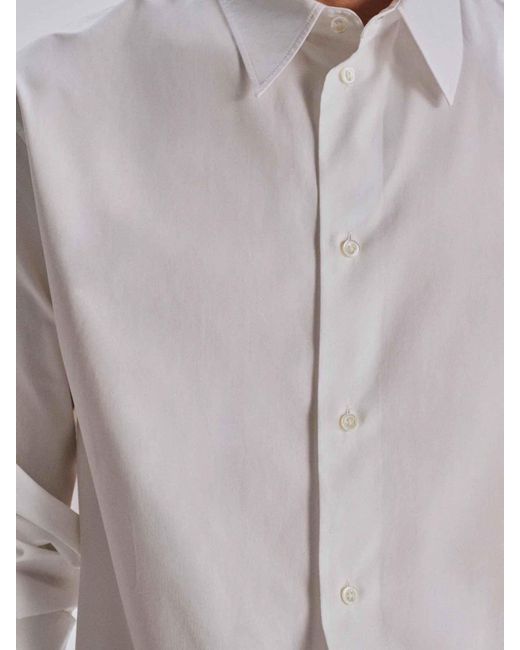 The Row White Tomek Plain Shirt for men