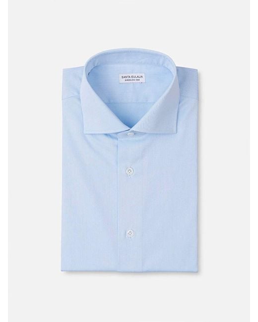 Santa Eulalia Blue Camisa Formal Classic Fit for men