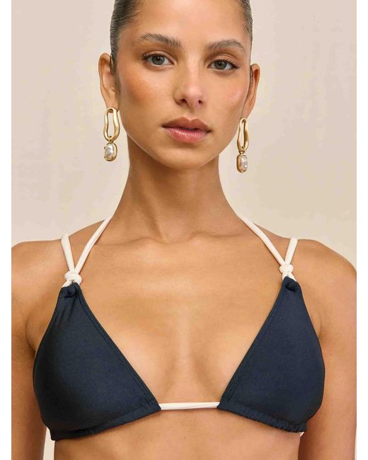 Cult Gaia Blue Chrissy Bikini Top