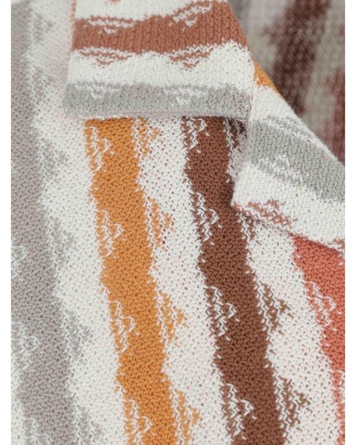 Gran Sasso White Knitted Shirt for men
