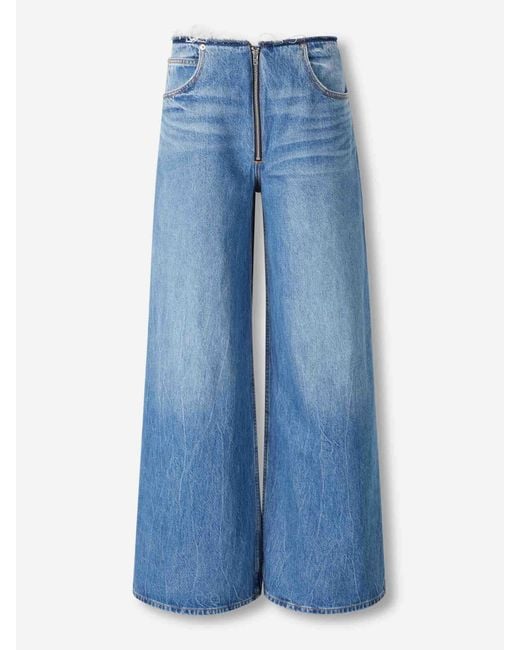 Alexander Wang Blue Wide Surge Jeans