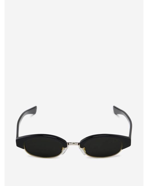 Gafas De Sol Ovaladas Alexander McQueen de hombre de color Black