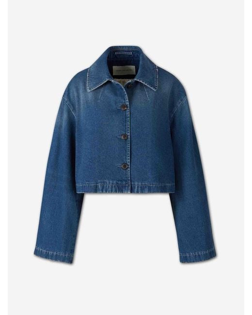 Dries Van Noten Blue Cotton Denim Jacket