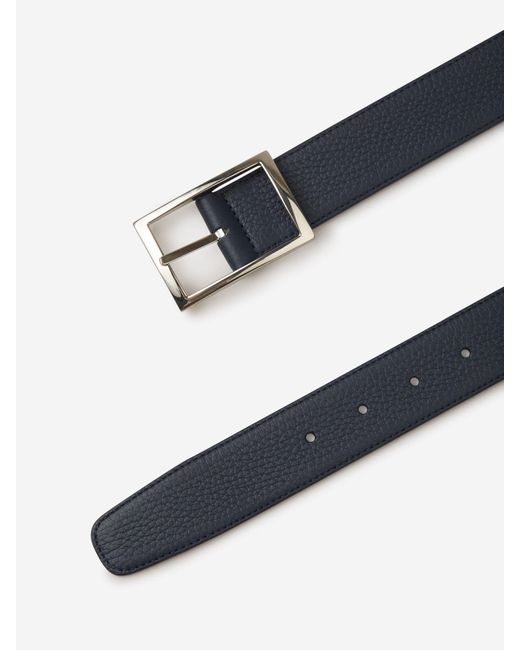 Santa Eulalia Blue Taurillon Belt for men