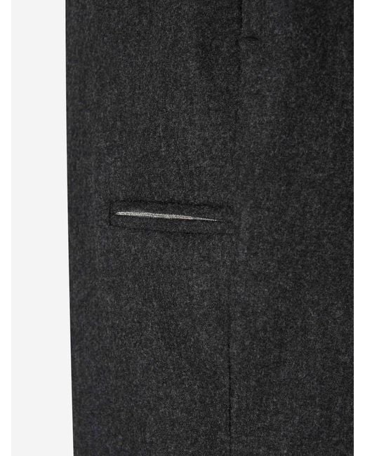 Peserico Black Straight Dress Pants