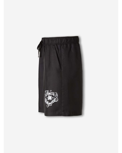 Amiri Black Bermuda Hollywood for men