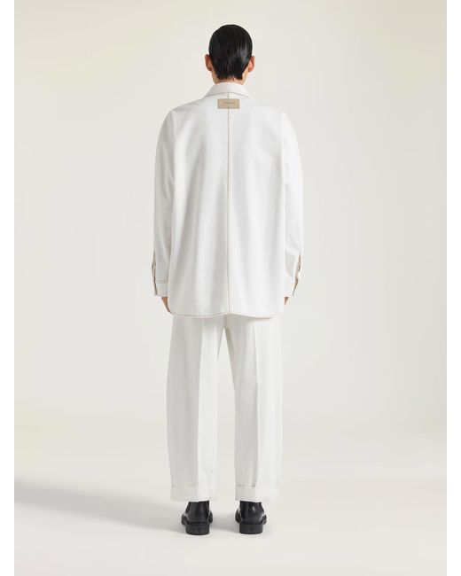Camicia in denim di Givenchy in White da Uomo