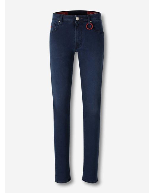 Jeans Rectos Algodón Tramarossa de hombre de color Blue