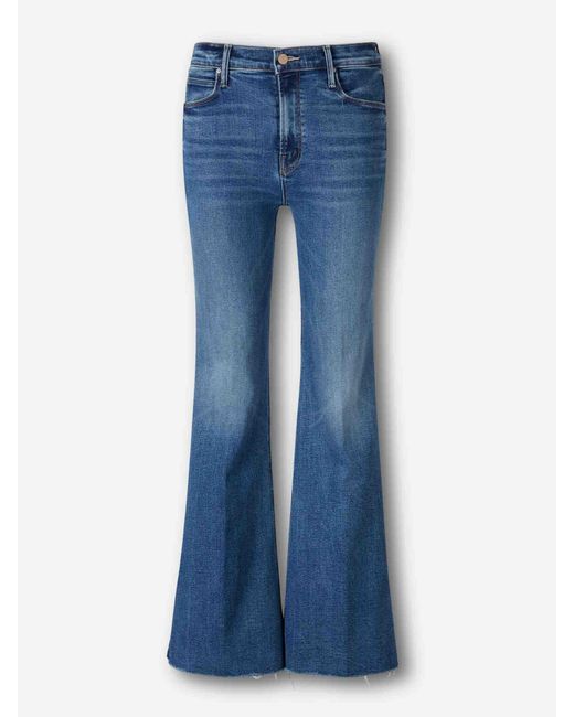 Mother Blue Flared Doozy Jeans