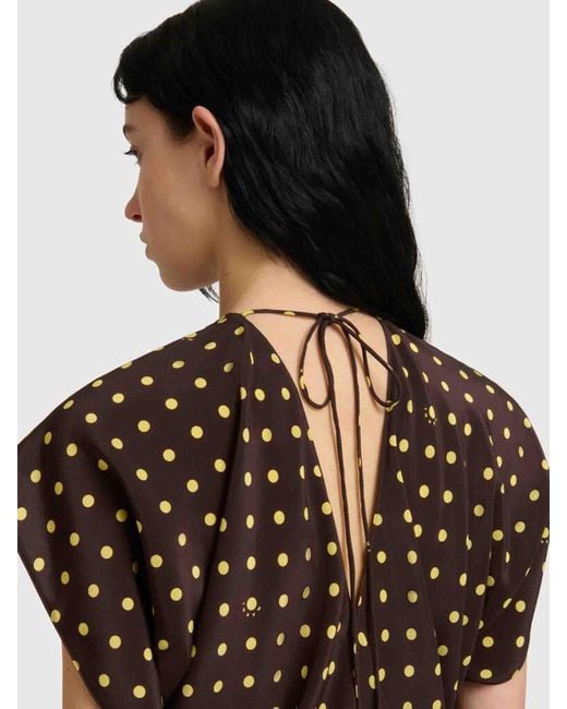 Marni Brown Polka Dot Dress