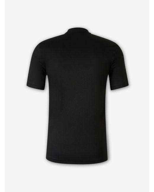 Zimmerli of Switzerland Black Round Neck T-Shirt for men