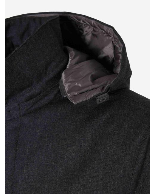 Herno Blue Padded Parka for men