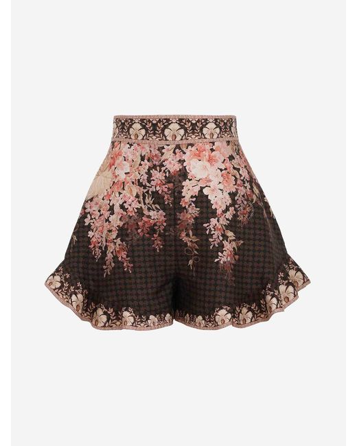 Bermuda À Volants Lumineux Zimmermann en coloris Brown