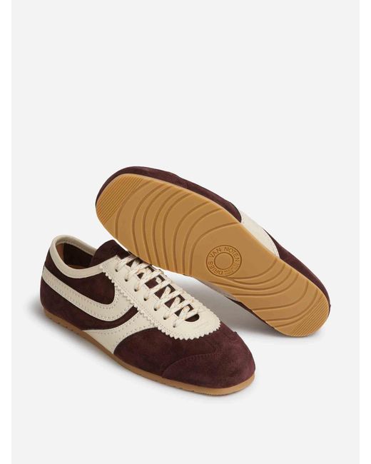 Dries Van Noten Brown Suede Sneakers